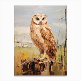 Bird Painting Owl 4 Canvas Print