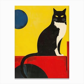 Cat On The Wall Canvas Print