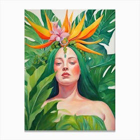 Bird Of Paradise Canvas Print