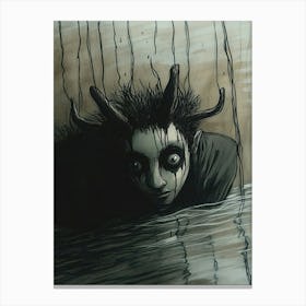 Demon In The Water Canvas Print