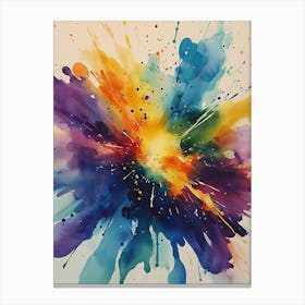 Abstract Watercolor Painting 1 Canvas Print