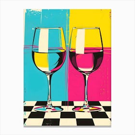 Wine Glasses Canvas Print Canvas Print