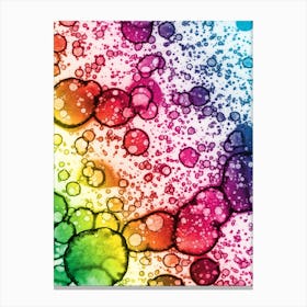 Abstract Watercolor Rainbow 6 Canvas Print