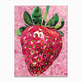 Strawberry Mosaic Canvas Print