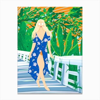 Beach Girl Canvas Print