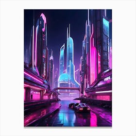 Futuristic City 3 Canvas Print