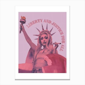 Liberty And Justice For All Chappell Roan Canvas Print