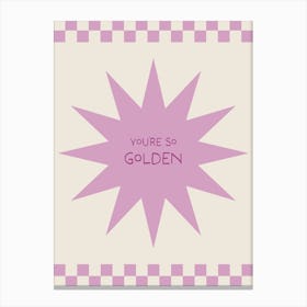 Your'e So Golden - Harry Styles Canvas Print