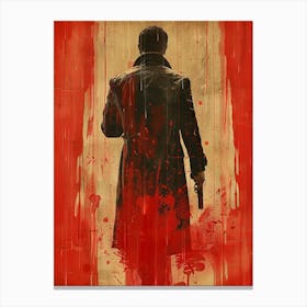 Man In The Red Coat Canvas Print