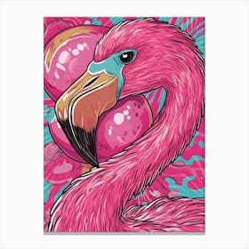 Pink Flamingo 7 Canvas Print