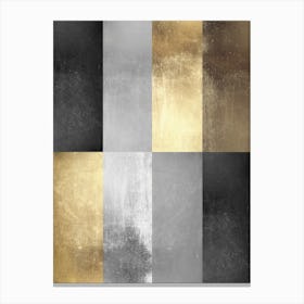 Geometric art with gold 12 Canvas Print