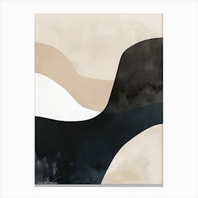 Flowing Tones Minimalist Style Canvas Print