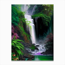 Cunca Wulang Waterfall, Indonesia Nat Viga Style Canvas Print