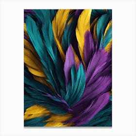 Feather Pop Art Canvas Print