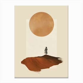 Woman In The Desert Canvas Print