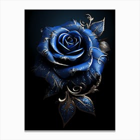 Blue Rose 4 Canvas Print