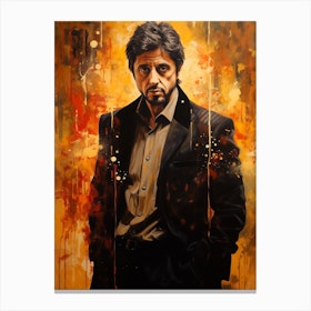 Tony Montana ❤️ Scarface shooting modern painting canvas print tmn3