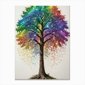 Rainbow Tree Canvas Art Canvas Print