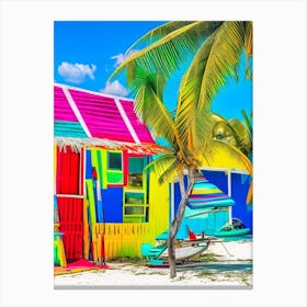 Caye Caulker Belize Pop Art Photography Tropical Destination Canvas Print