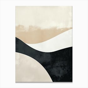 Subtle Crescendo Minimalist Style Canvas Print