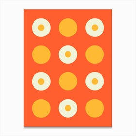 Mid Century Modern Geometric Pattern Canvas Print