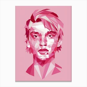 Polygonal Portrait Canvas Print