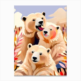 Polar Bears Canvas Print