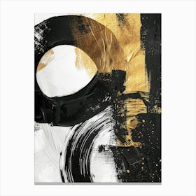 Abstract Black And Gold Canvas Print 7 Canvas Print