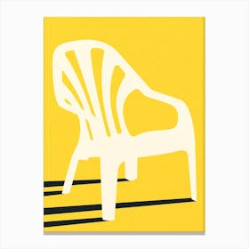 Monobloc Plastic Chair No Vi Canvas Print