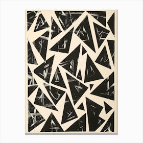 'Black Triangles' Canvas Print