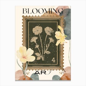 Blooming Stamp Canvas Print