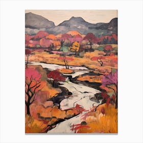 Autumn Gardens Painting Kenrokuen Japan 1 Canvas Print