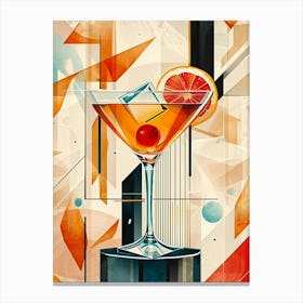 Art Deco Cocktail 3 Canvas Print