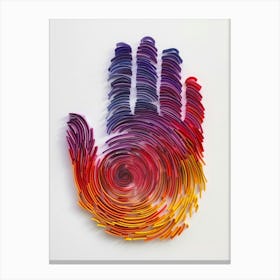 Rainbow Hand Canvas Print