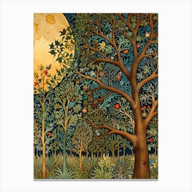 William Morris Moonlight In The Forest 47 Canvas Print