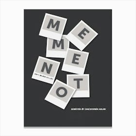 Memento Movie Canvas Print