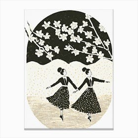Two Dancers Canvas Print