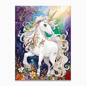 Unicorn Painting Canvas Print