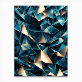 Abstract Triangles Background Canvas Print