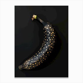 Black and gold Banana Canvas Print