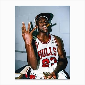 Michael Jordan Portrait Canvas Print