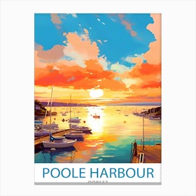 Poole HarbourTravel Poster Canvas Print