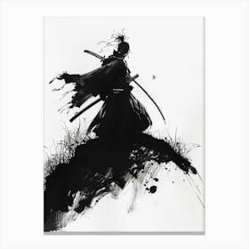 Sketched Black And White 14 Canvas Print