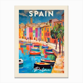 Palma De Mallorca 7 Fauvist Painting Travel Poster Canvas Print
