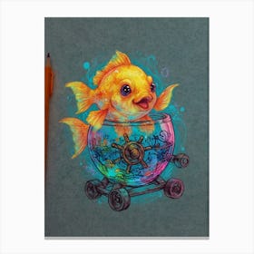 Fish In A Bowl Canvas Print