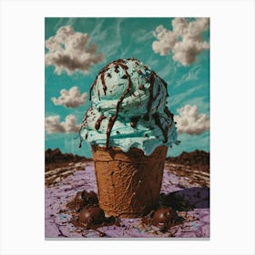 Ice Cream Cone 65 Canvas Print