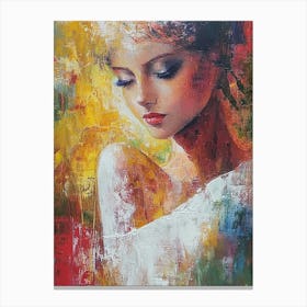 Female Handmade Painting 1 Canvas Print