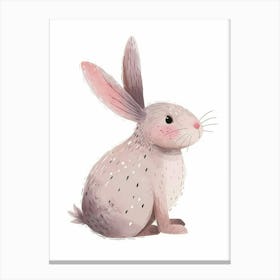 Argente Rabbit Kids Illustration 4 Canvas Print