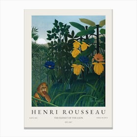 Henri Rousseau The Repast Of The Lion Canvas Print