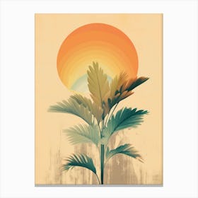 Palm Tree at sunset 1 Canvas Print